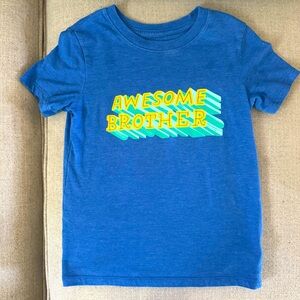 Boys 5T “Awesome Brother” Cat & Jack Short Sleeve T-Shirt